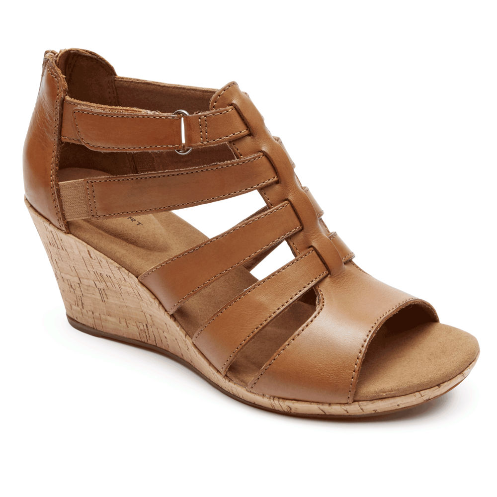 Sandálias Rockport Mulher Marrom - Briah Gladiator - 37251PWNL